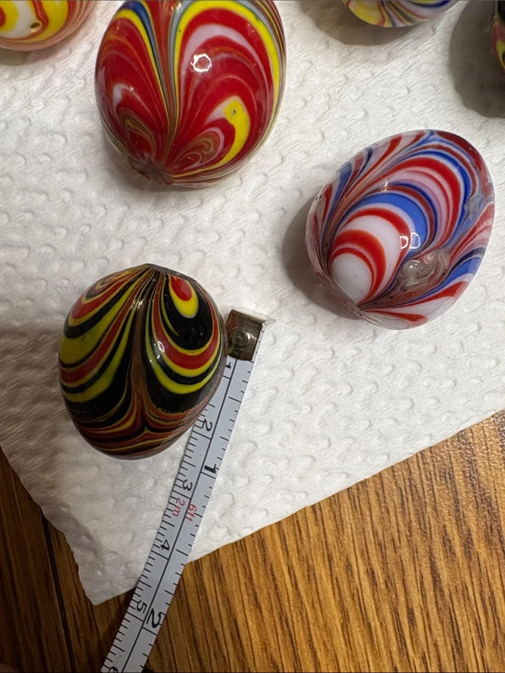 Handmade Swirled Glass Marbles - Multicolor - Picture 3 of 4